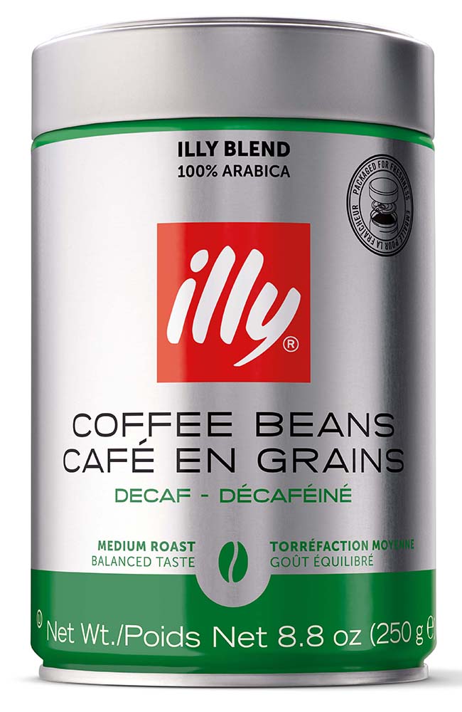 Illy Whole Bean Decaf Illy Caffe Espresso Decaf Arabica Coffee