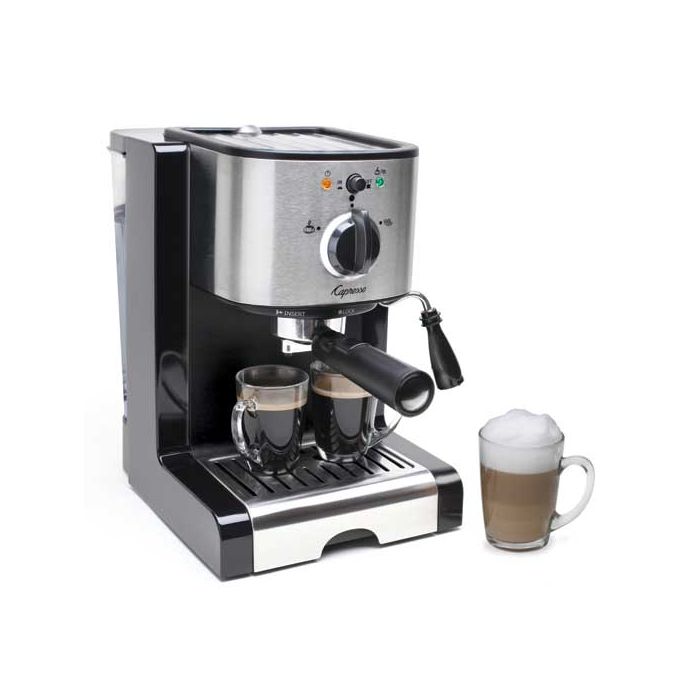 geschiedenis India waarheid Capresso EC100 Pump Espresso and Cappuccino Machine