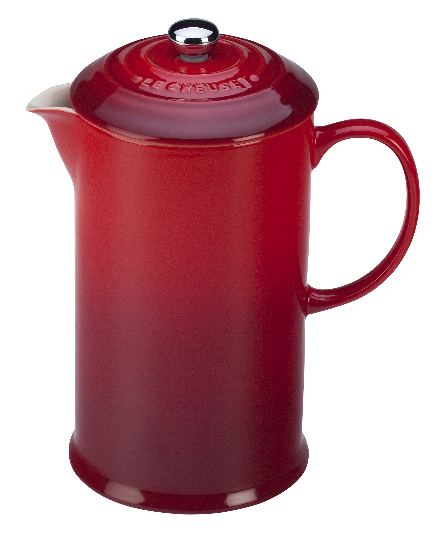 Red Le Creuset French Press | Stoneware Coffee Press